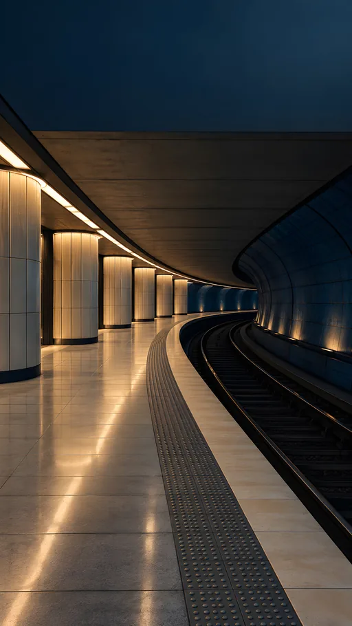 Curved Subway Platform — Cities & Architecture wallpaper