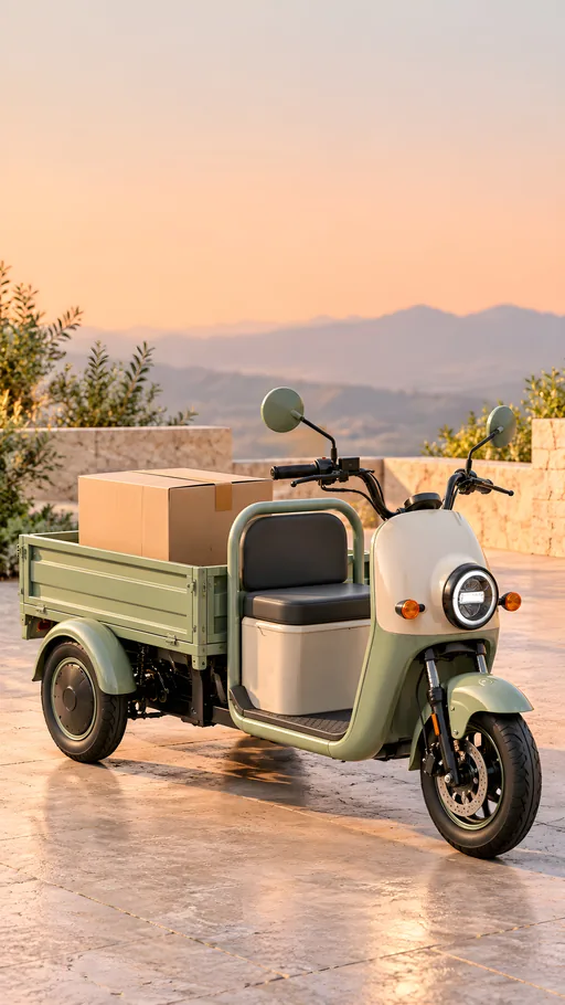 Electric Cargo Tricycle — Cars & Vehicles phone wallpaper