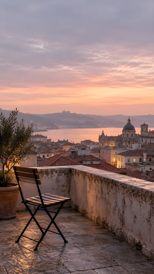 Roof Terrace with a Folded Chair — Cities & Architecture wallpaper
