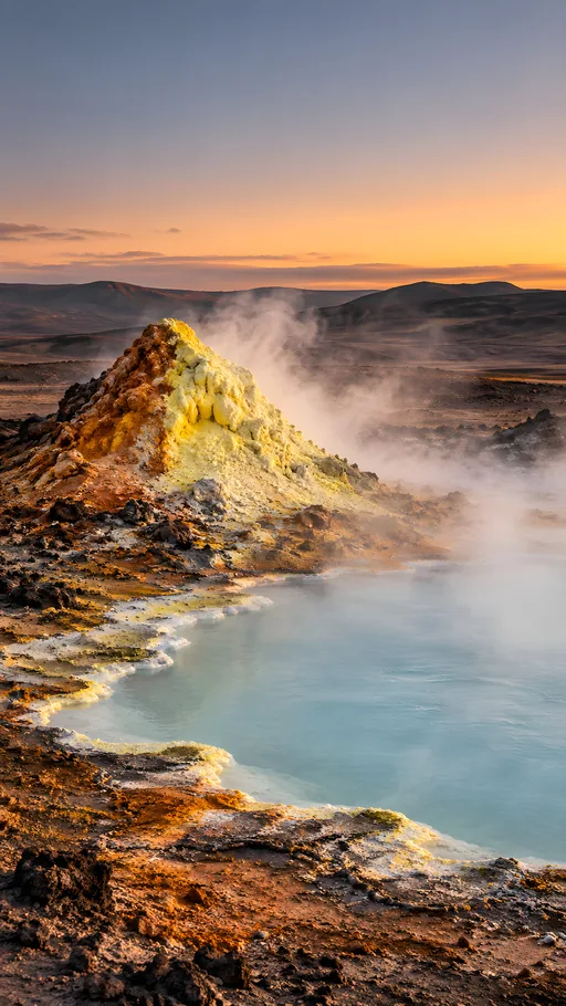 Sulfur Mound and Steaming Pool — Nature & Landscapes wallpaper