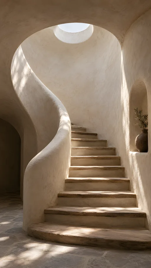 Earthen Stairwell and Skylight — Cities & Architecture wallpaper