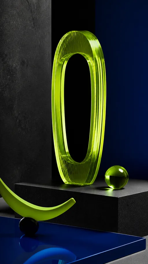 Acidic Yellow-green Objects And Sleek Contemporary — Minimal & Color wallpaper