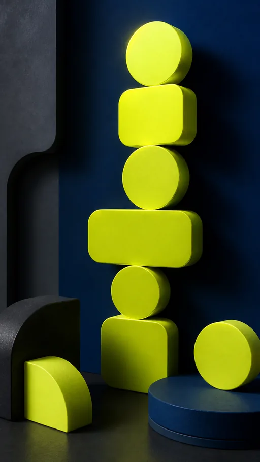 Acidic Yellow-green Objects And Sleek Contemporary — Minimal & Color wallpaper