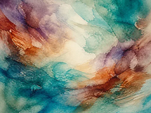 Broad Abstract Watercolor Field — Abstract Galaxy Fold wallpaper