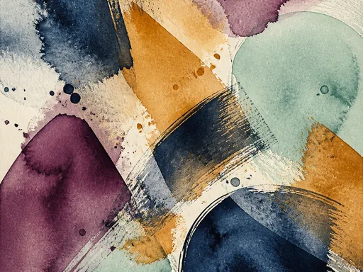Layered Watercolor Abstraction — Abstract Galaxy Fold wallpaper