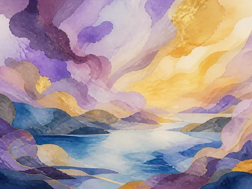 Wide Illustrated Animation Scene Built — Abstract Galaxy Fold wallpaper