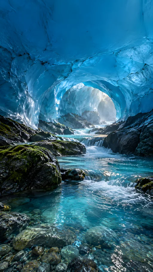 Blue Ice Cave — Nature & Landscapes wallpaper