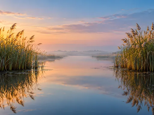 Reedbanks and the Marsh Channel — Nature & Landscapes wallpaper