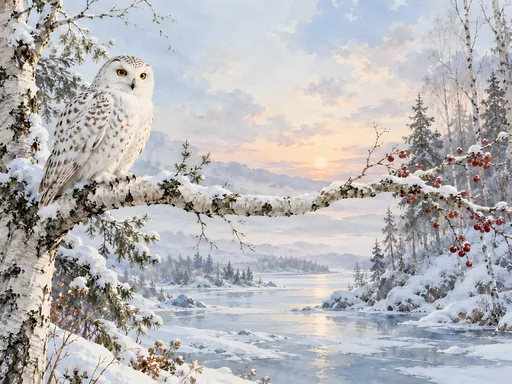 Snowy Owl in Winter — Animals & Wildlife wallpaper