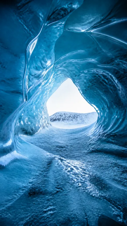 Glacial Ice Cave — Seasons & Weather wallpaper