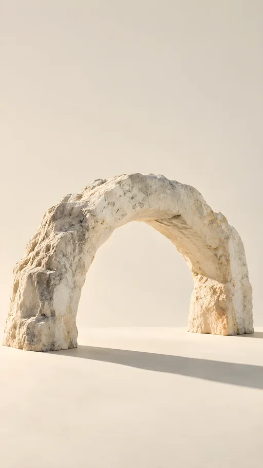 Limestone Arch Shadow — Minimal & Color wallpaper